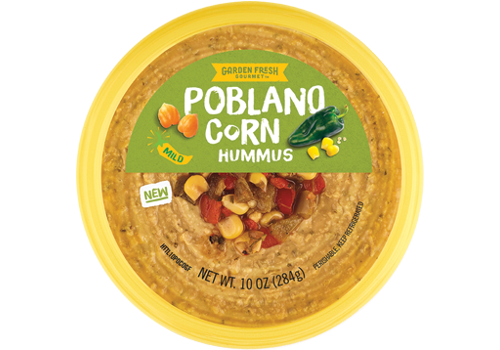 slide 1 of 1, Garden Fresh Poblano Corn Hummus, 10 oz