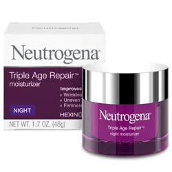 Neutrogena Triple Age Repair Night Cream Face Moisturizer, Anti Aging Night Cream for Women, 1.7 oz