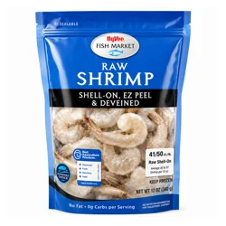 Hy-vee Fish Market Shell-on, Ez Peel & Deveined Raw Shrimp