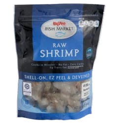 Hy-vee Fish Market Shell-on, Ez Peel & Deveined Raw Shrimp