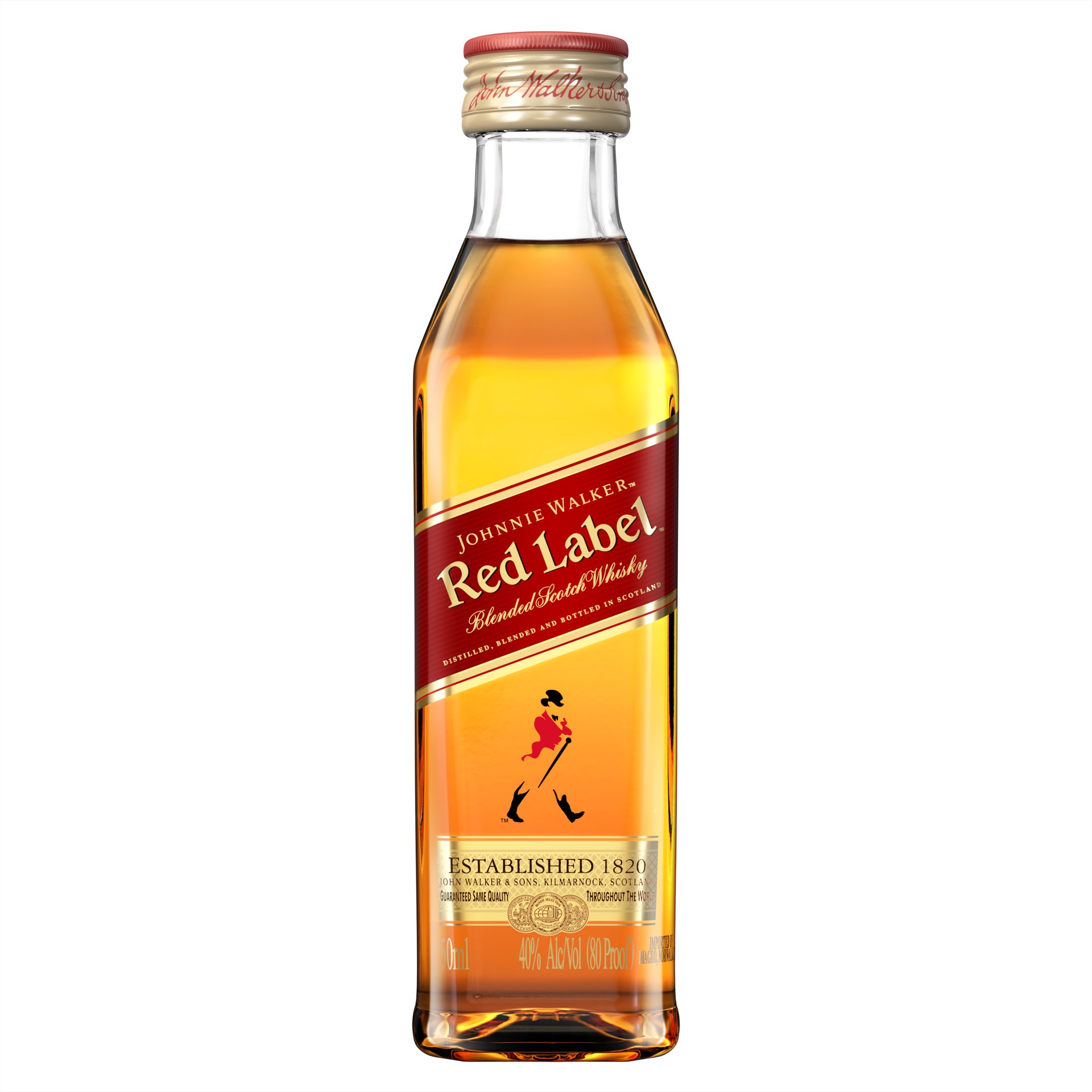 slide 1 of 1, Johnnie Walker Red Label Blended Scotch Whisky, 50 mL, 50 ml