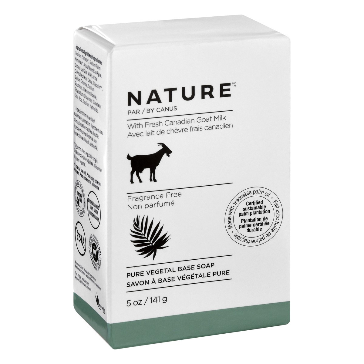 slide 5 of 11, Nature Pure Fragrance Free Vegetal Base Soap 5 oz, 5 oz