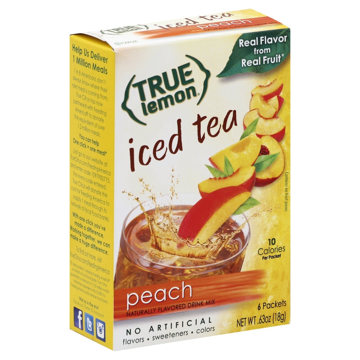 slide 1 of 1, True Lemon Iced Tea 6 ea, 6 ct