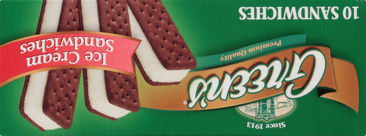 slide 4 of 10, Green's Ice Cream Sandwiches 10 ct Box, 37.5 fl oz