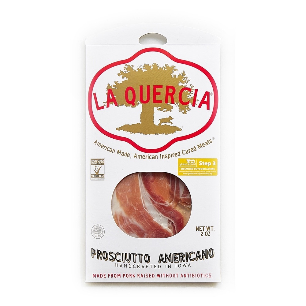 slide 1 of 1, La Quercia Prosciutto Americano, 2 oz