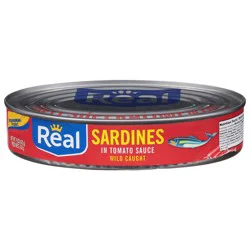 Real Wild Caught Sardines In Tomato Sauce 15 oz