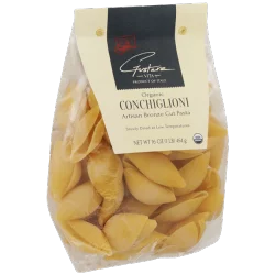 Gustare Vita Organic Artisan Bronze Cut Pasta, Conchiglioni