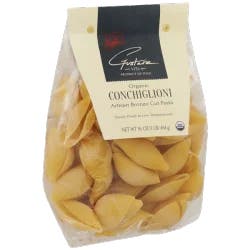 Gustare Vita Organic Artisan Bronze Cut Pasta, Conchiglioni