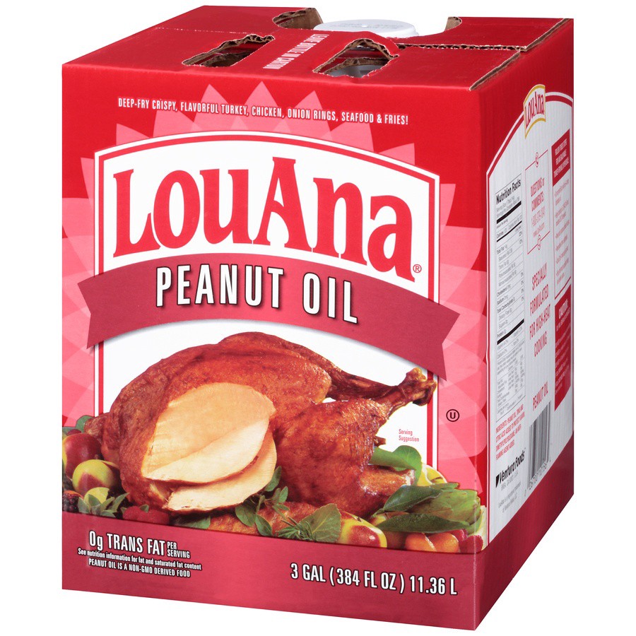 slide 5 of 8, LouAna Peanut Oil 3 gl, 3 gal