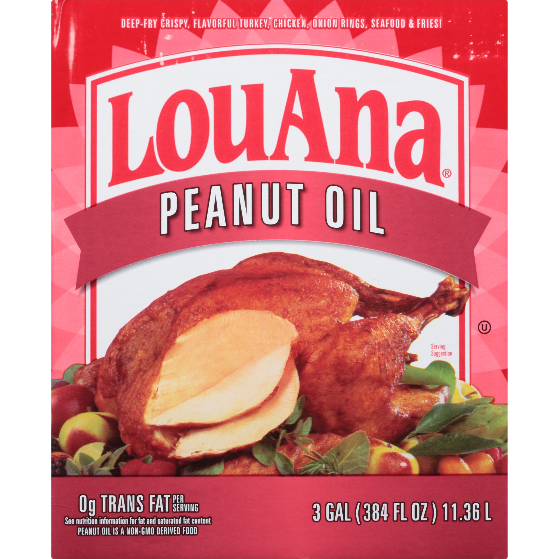 slide 6 of 8, LouAna Peanut Oil 3 gl, 3 gal