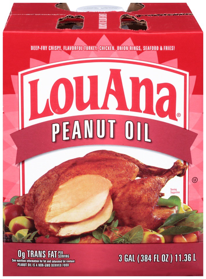 slide 1 of 8, LouAna Peanut Oil 3 gl, 3 gal