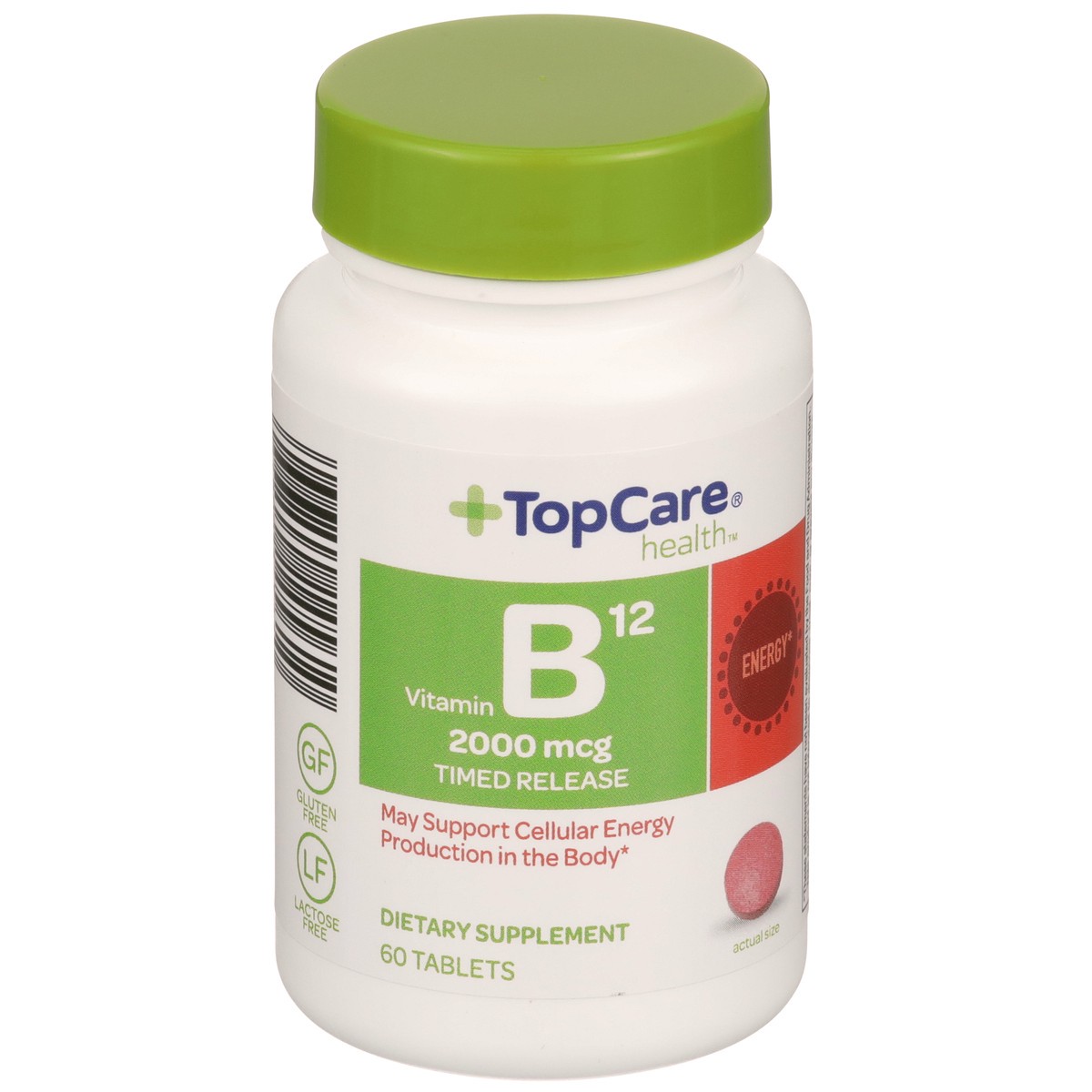 slide 5 of 8, TopCare Vitamin B12, 2000 mcg, Tablets, 60 ct