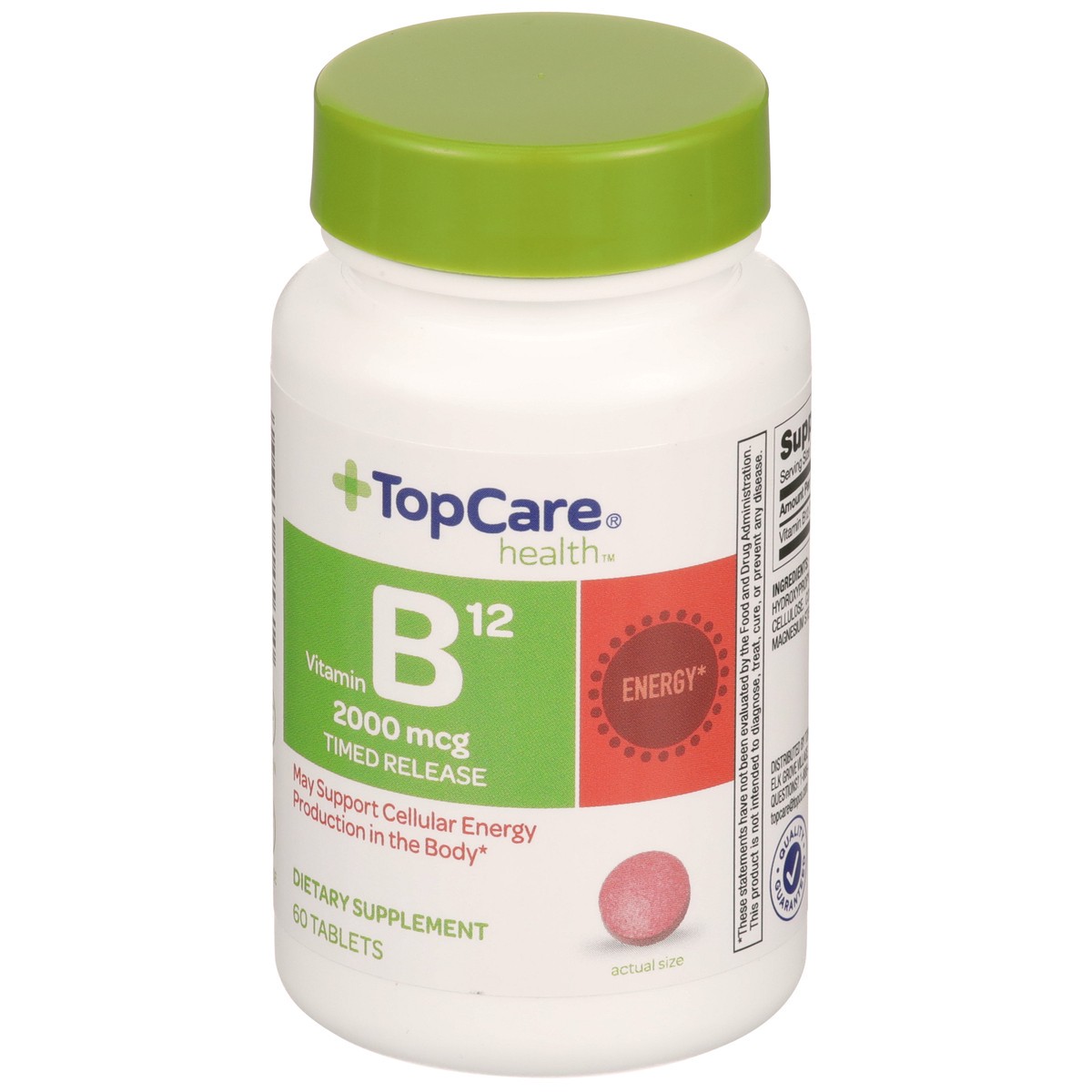 slide 8 of 8, TopCare Vitamin B12, 2000 mcg, Tablets, 60 ct