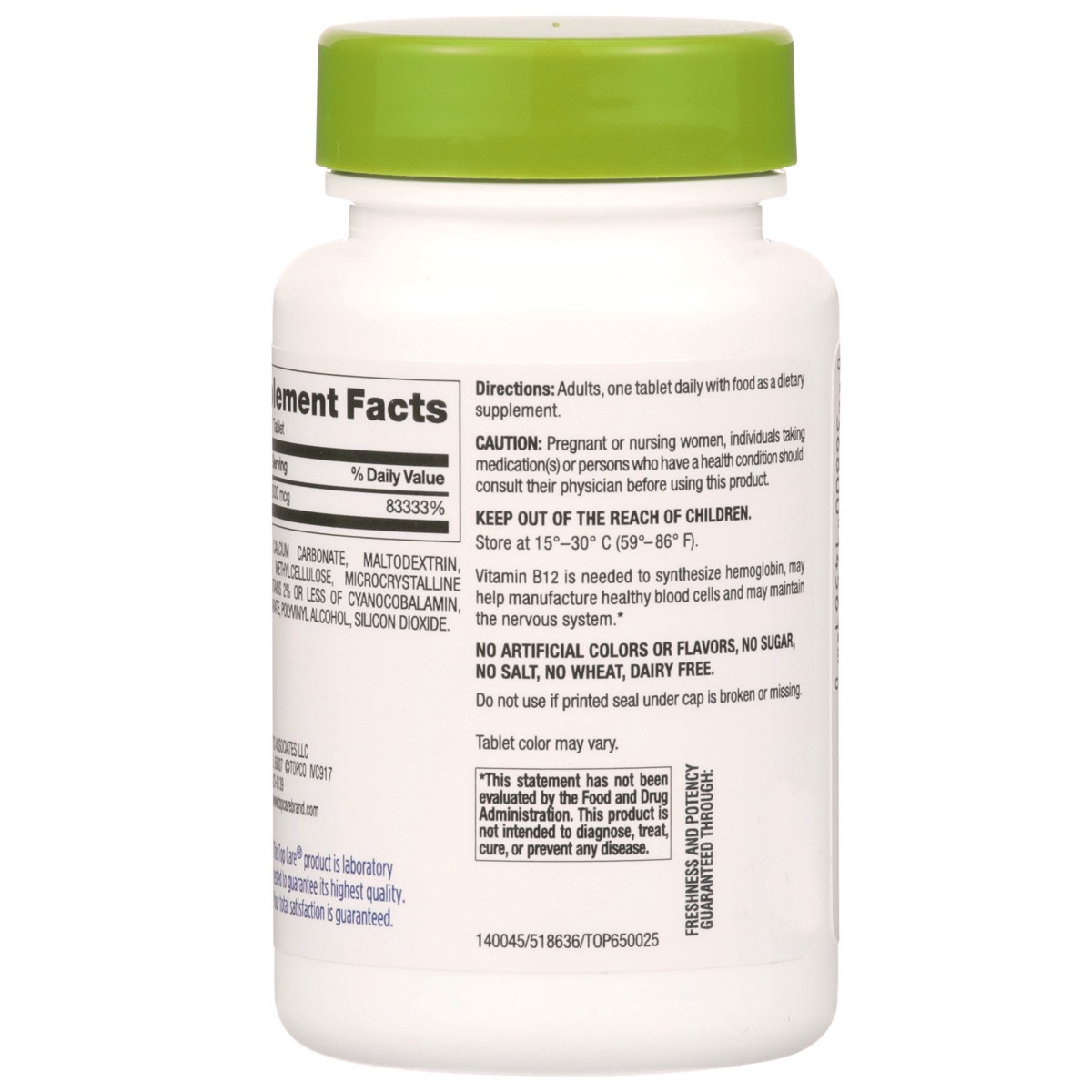 slide 6 of 8, TopCare Vitamin B12, 2000 mcg, Tablets, 60 ct