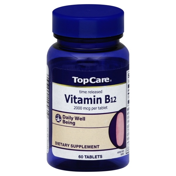 slide 1 of 1, TopCare Vitamin B12 Tablets, 60 ct