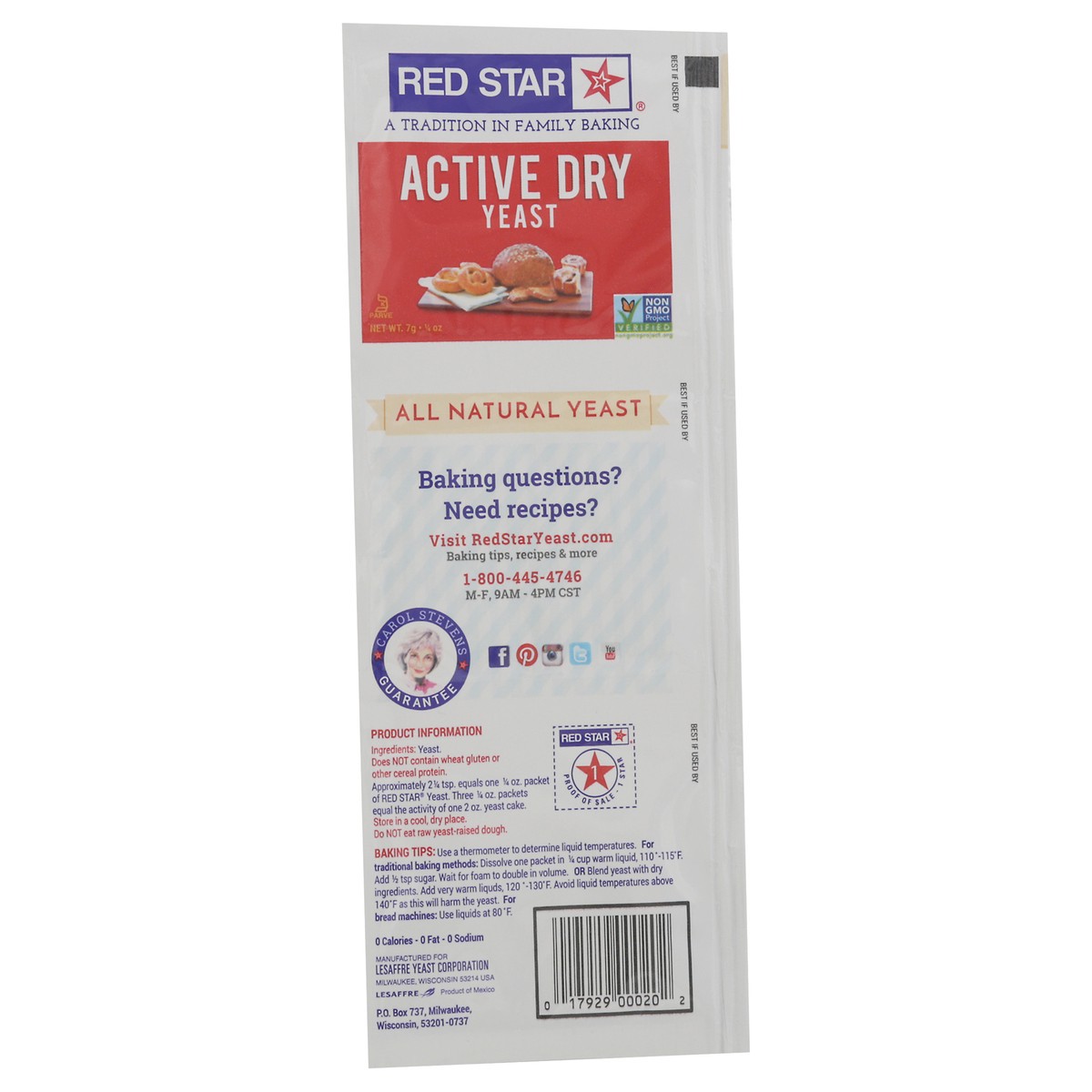 slide 3 of 15, Red Star Active Dry Yeast 0.25 oz, 0.75 oz