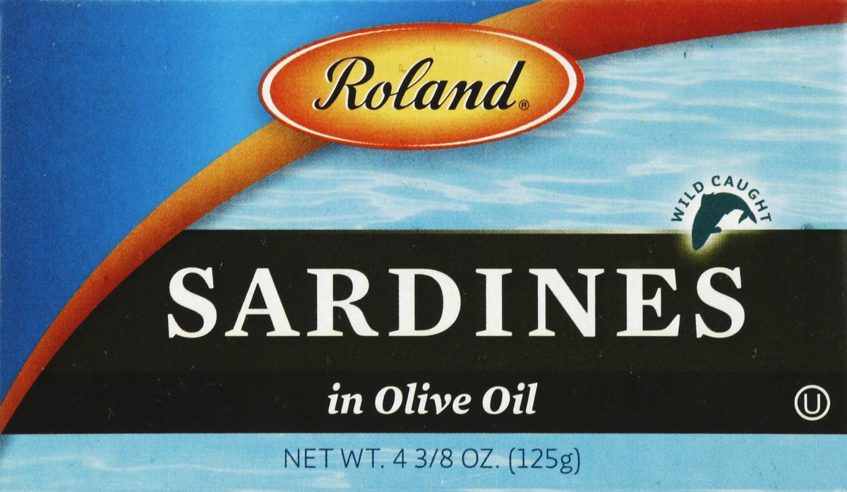 slide 5 of 5, Roland Sardines 4.375 ea, 4.38 ct