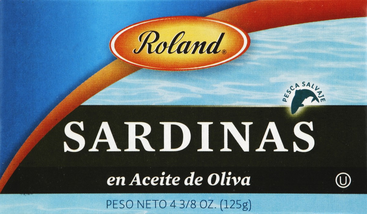 slide 4 of 5, Roland Sardines 4.375 ea, 4.38 ct