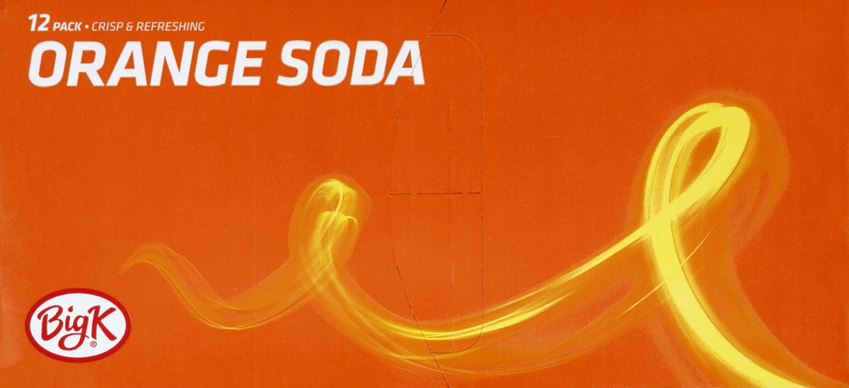 slide 4 of 7, Big K Caffeine Free Orange Soda - 12 ct; 12 fl oz, 12 ct; 12 fl oz