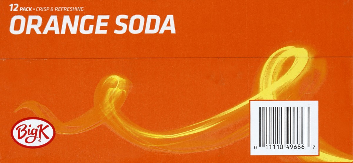 slide 6 of 7, Big K Caffeine Free Orange Soda - 12 ct; 12 fl oz, 12 ct; 12 fl oz