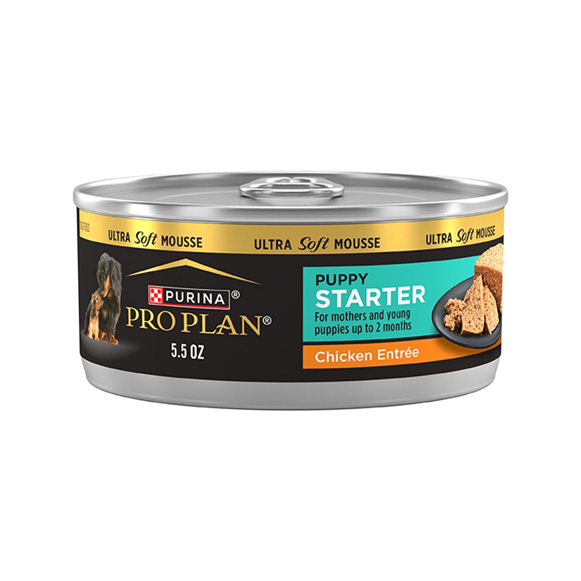 slide 1 of 1, Purina Pro Plan Puppy Starter Ultra Soft Mousse Mother & Puppy Wet Dog Food - Chicken, 5.5 Oz, 1 ct
