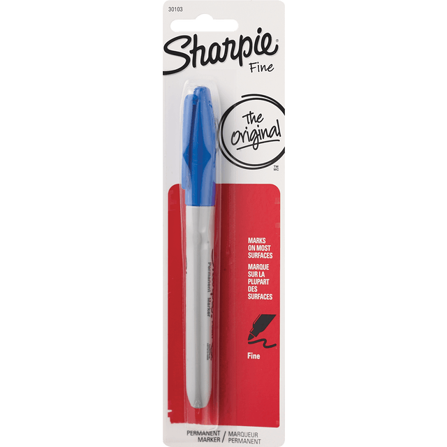 slide 1 of 1, Sharpie Permanent Marker Fine Blue, 1 ct