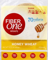 Fiber One Wraps, Honey Wheat