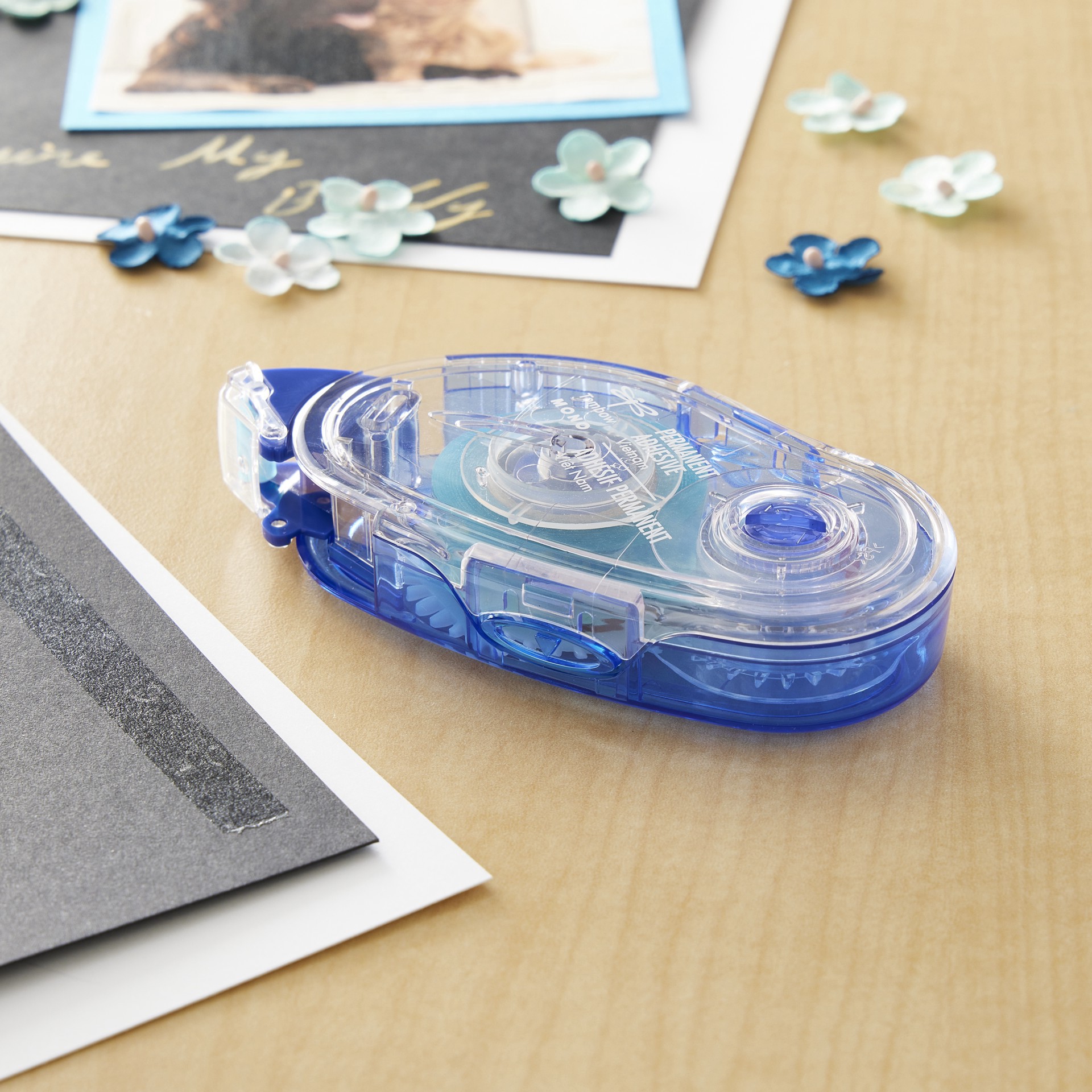 slide 5 of 8, Tombow Mono Permanent Adhesive, 1/3 in x 39 ft