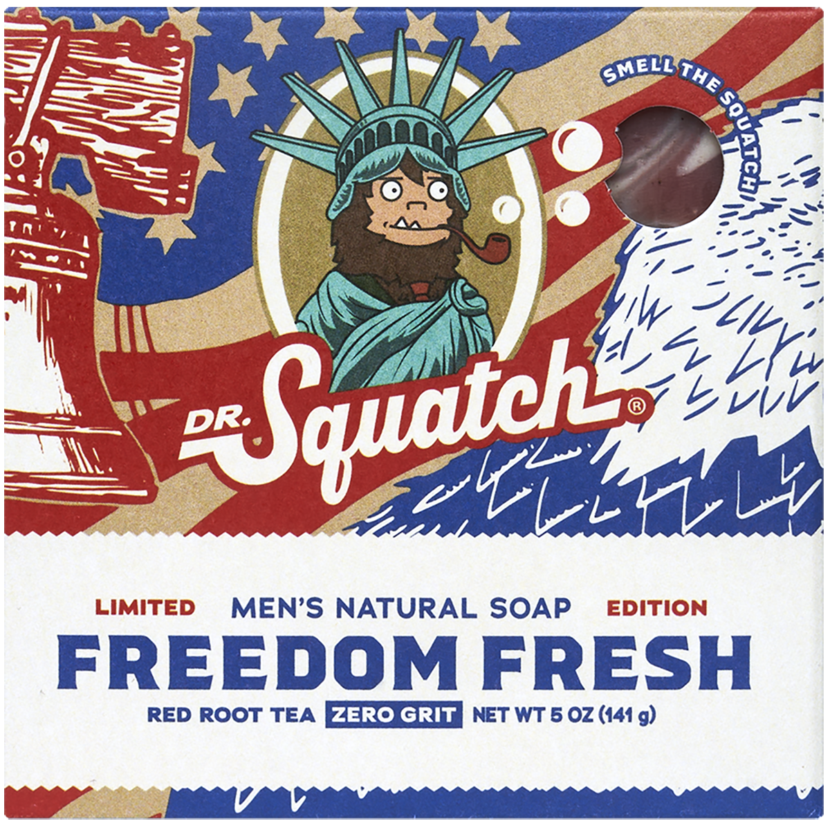 slide 1 of 1, DR SQUATCH Dr. Squatch Freedom Fresh Bar Soap, 1 ct