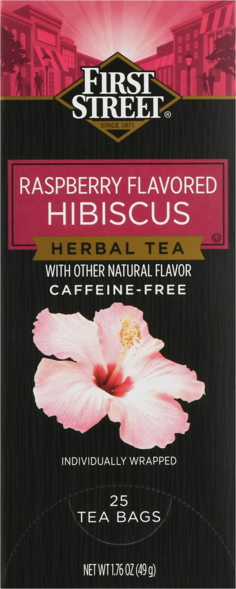 slide 1 of 1, First Street Fs/Ambc Raspberry Tea - 25 ct, 25 ct