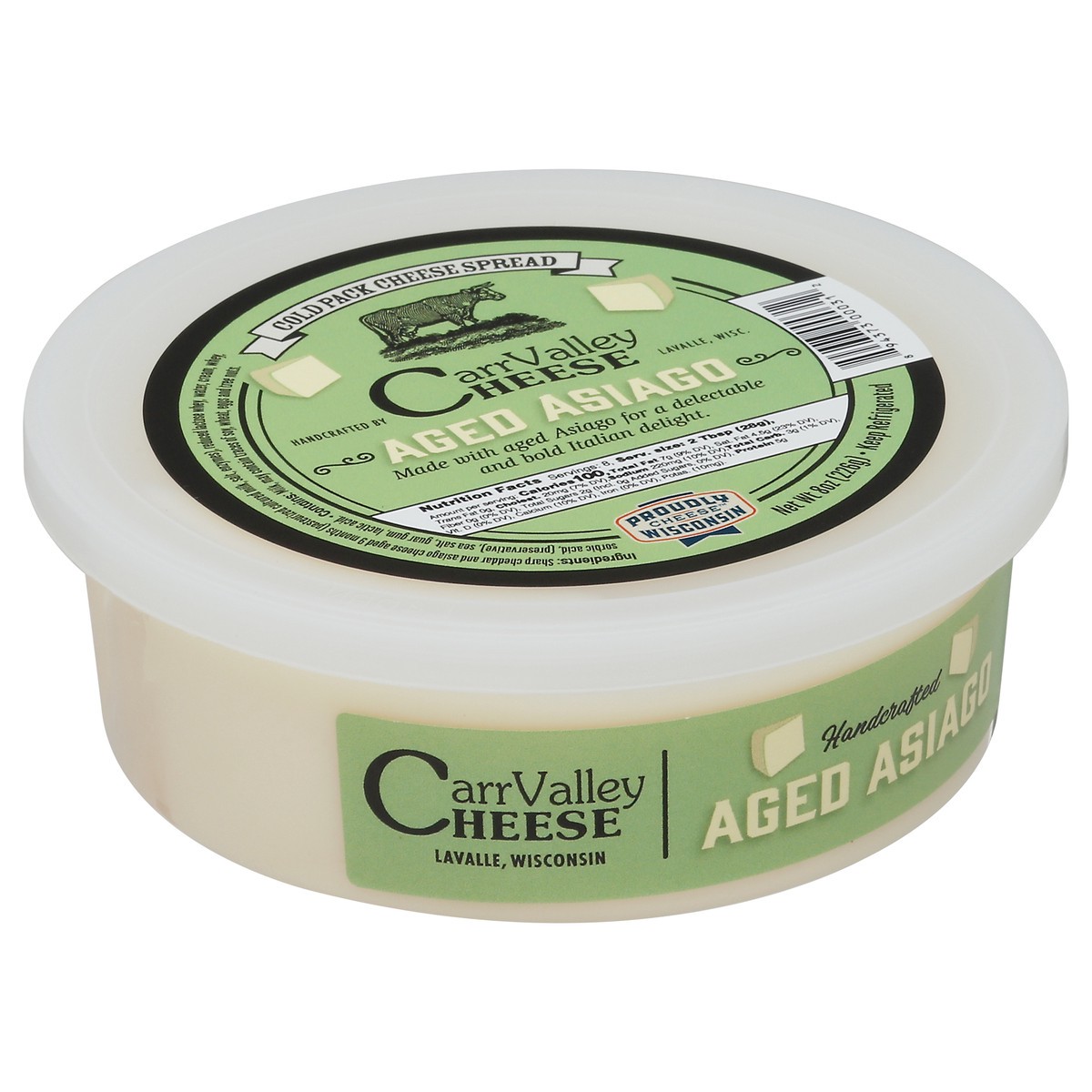 slide 3 of 13, Carr Valley Cheese Carr Valley Asiago Cheese Spread 8 Oz, 8 oz