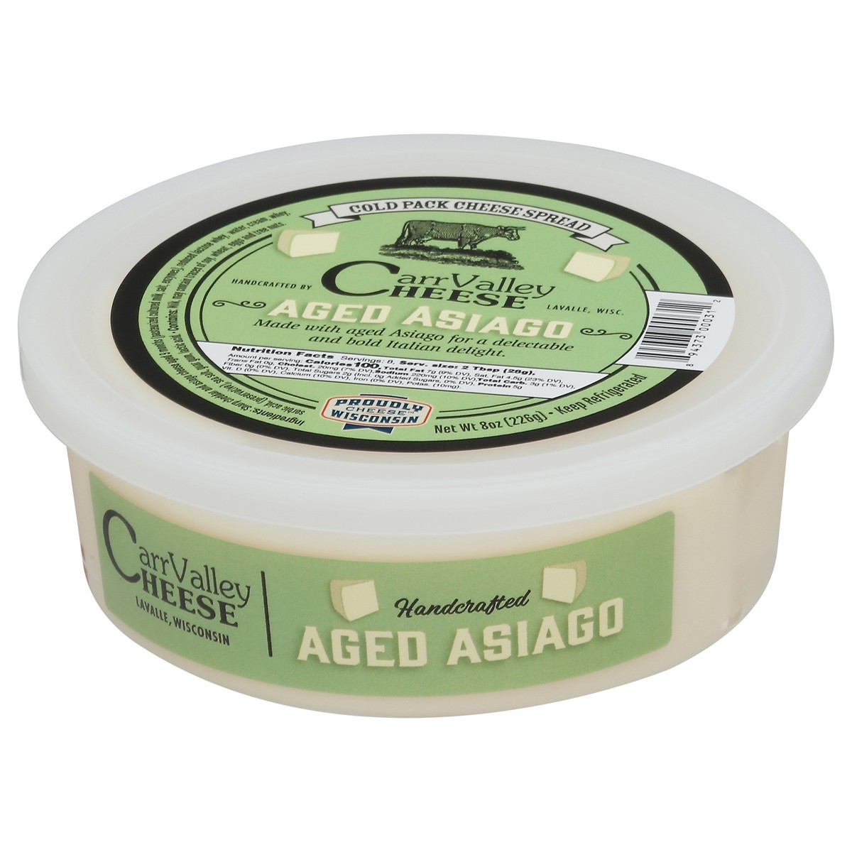 slide 2 of 13, Carr Valley Cheese Carr Valley Asiago Cheese Spread 8 Oz, 8 oz