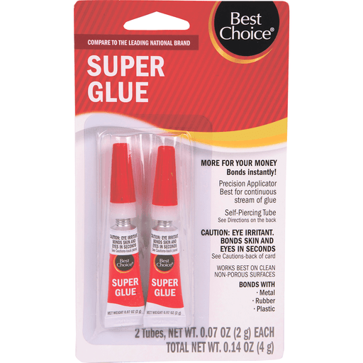 slide 1 of 1, Best Choice Super Glue, 2 ct; 0.07 oz