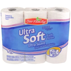 Our Family Ultra Soft Bath Tissue Mega Rolls