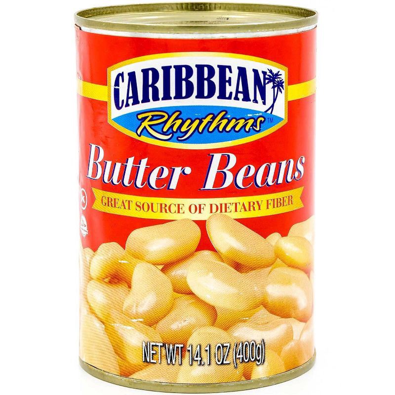 slide 3 of 3, Caribbean Rhythms Butter Beans, 14 oz