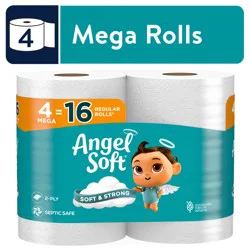 Angel Soft Toilet Paper, Unscented, Mega Rolls