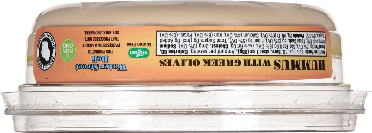 slide 2 of 9, Water Street Deli Fresh Hummus with Greek Olives 10 oz, 