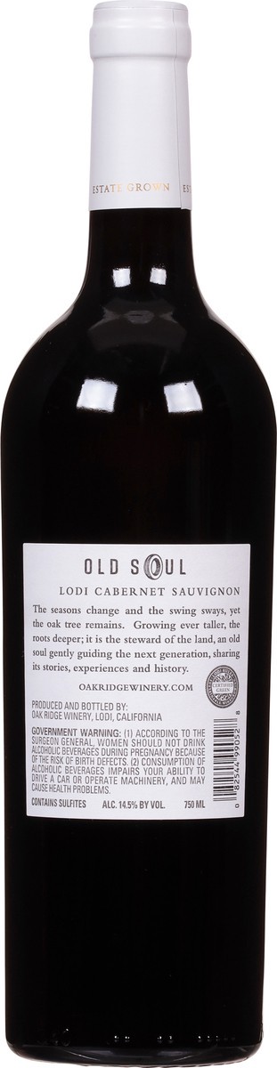 slide 8 of 12, Old Soul Lodi Cabernet Sauvignon 750 ml, 750 ml