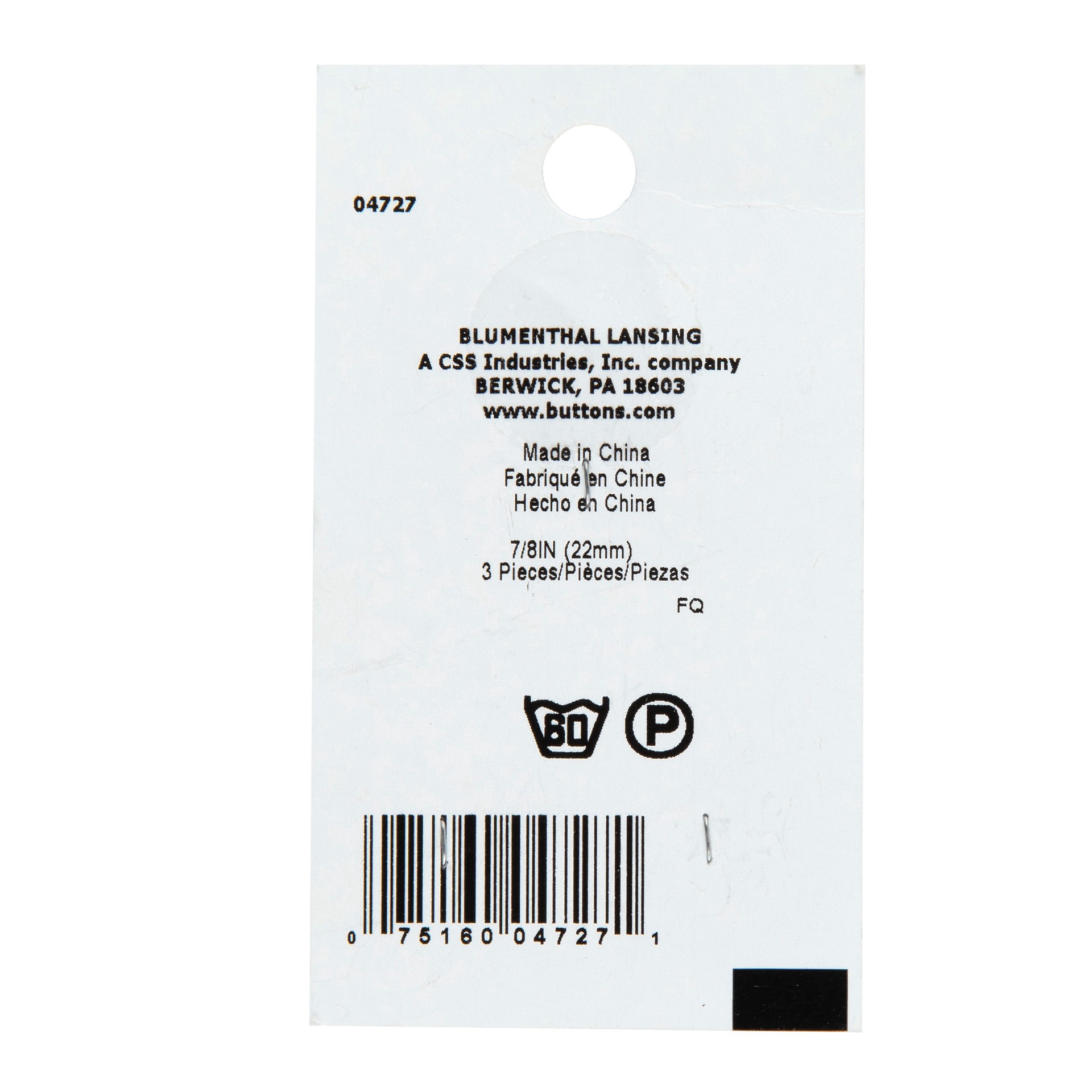 slide 2 of 3, Blumenthal Lansing Lamode 7/8" Translucent 4-Hole Buttons, 3ct., 3 ct