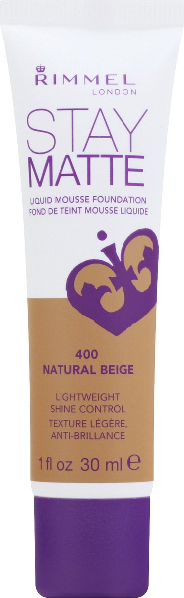 slide 8 of 12, Rimmel Stay Matte Liquid Mousse Natural Beige Foundation 1 oz, 1 fl oz