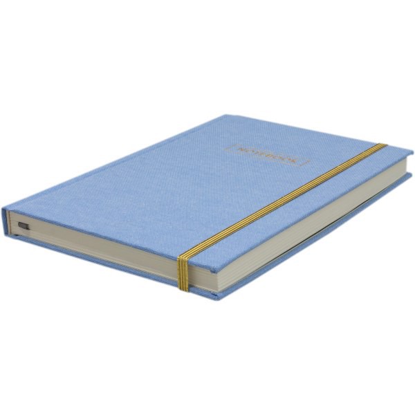 slide 2 of 3, Eccolo Style Journal, 6"" X 8"", 256 Pages, Chambray/Blue Linen/Ivory, 1 ct