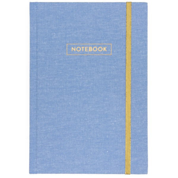 slide 1 of 3, Eccolo Style Journal, 6"" X 8"", 256 Pages, Chambray/Blue Linen/Ivory, 1 ct