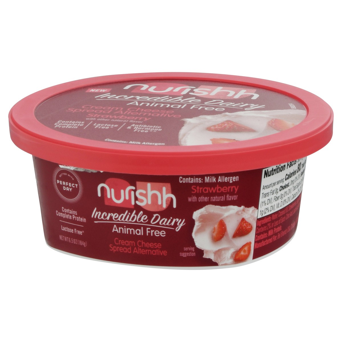 slide 3 of 9, Nurishh Animal Free Strawberry Cream Cheese Spread Alternative 6.5 oz, 6.5 oz