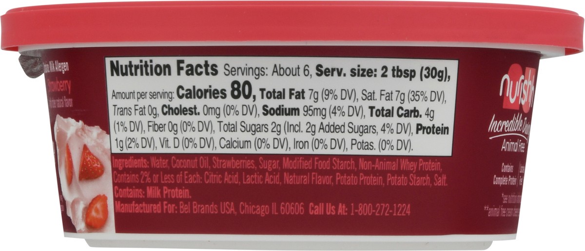 slide 8 of 9, Nurishh Animal Free Strawberry Cream Cheese Spread Alternative 6.5 oz, 6.5 oz