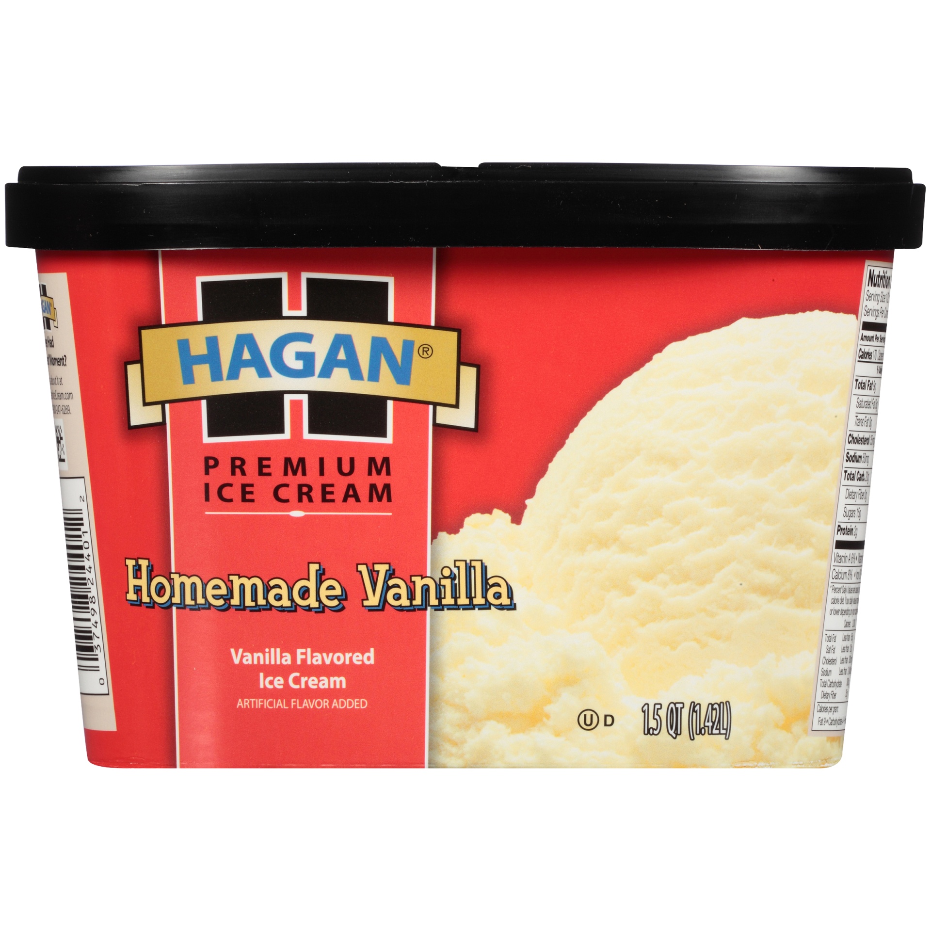 slide 4 of 7, Hagan Homemade Vanilla Ice Cream, 1.5 qt