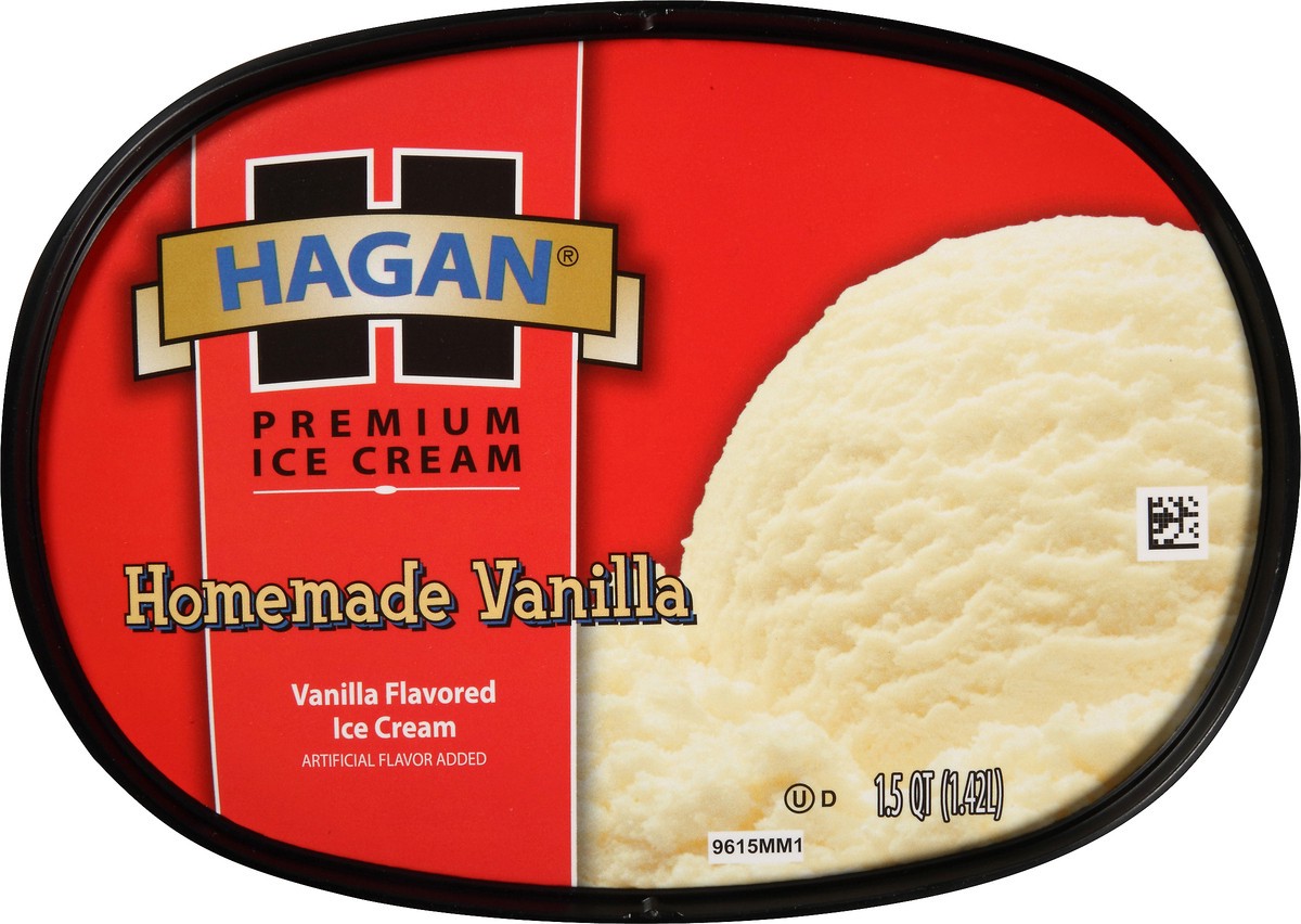slide 2 of 10, Hagan Homemade Vanilla Premium Ice Cream 1.5 qt. Tub, 1.42 liter