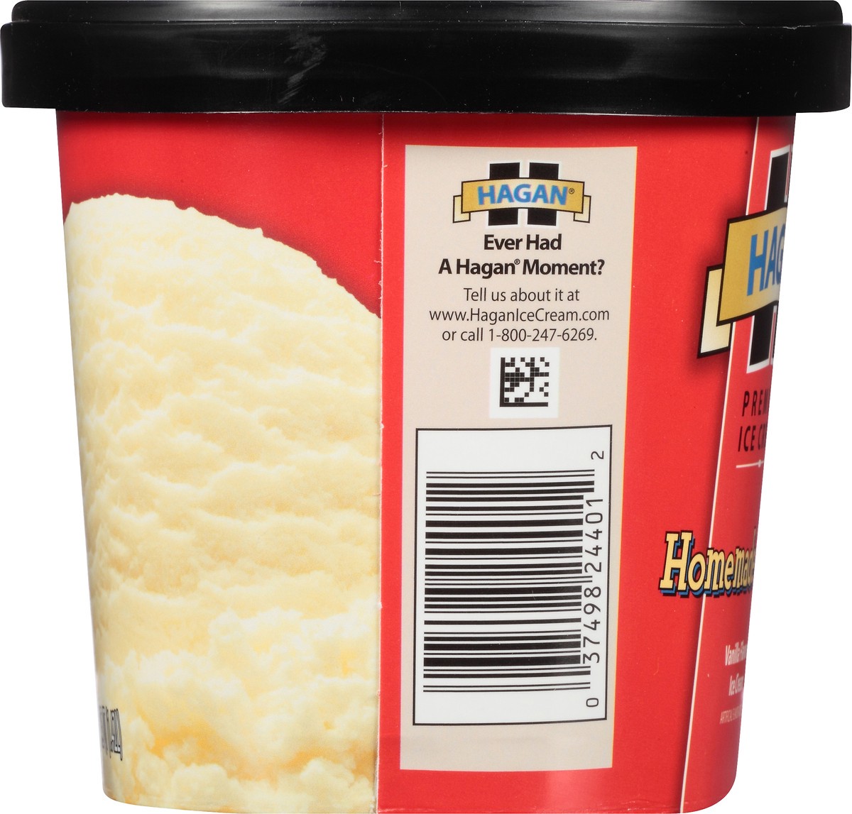 slide 4 of 10, Hagan Homemade Vanilla Premium Ice Cream 1.5 qt. Tub, 1.42 liter