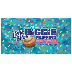 Entenmanns Little Bites Bring On The Party Cake Biggie Muffins 4 Twin Packs 9.5 Oz - 9.5 OZ