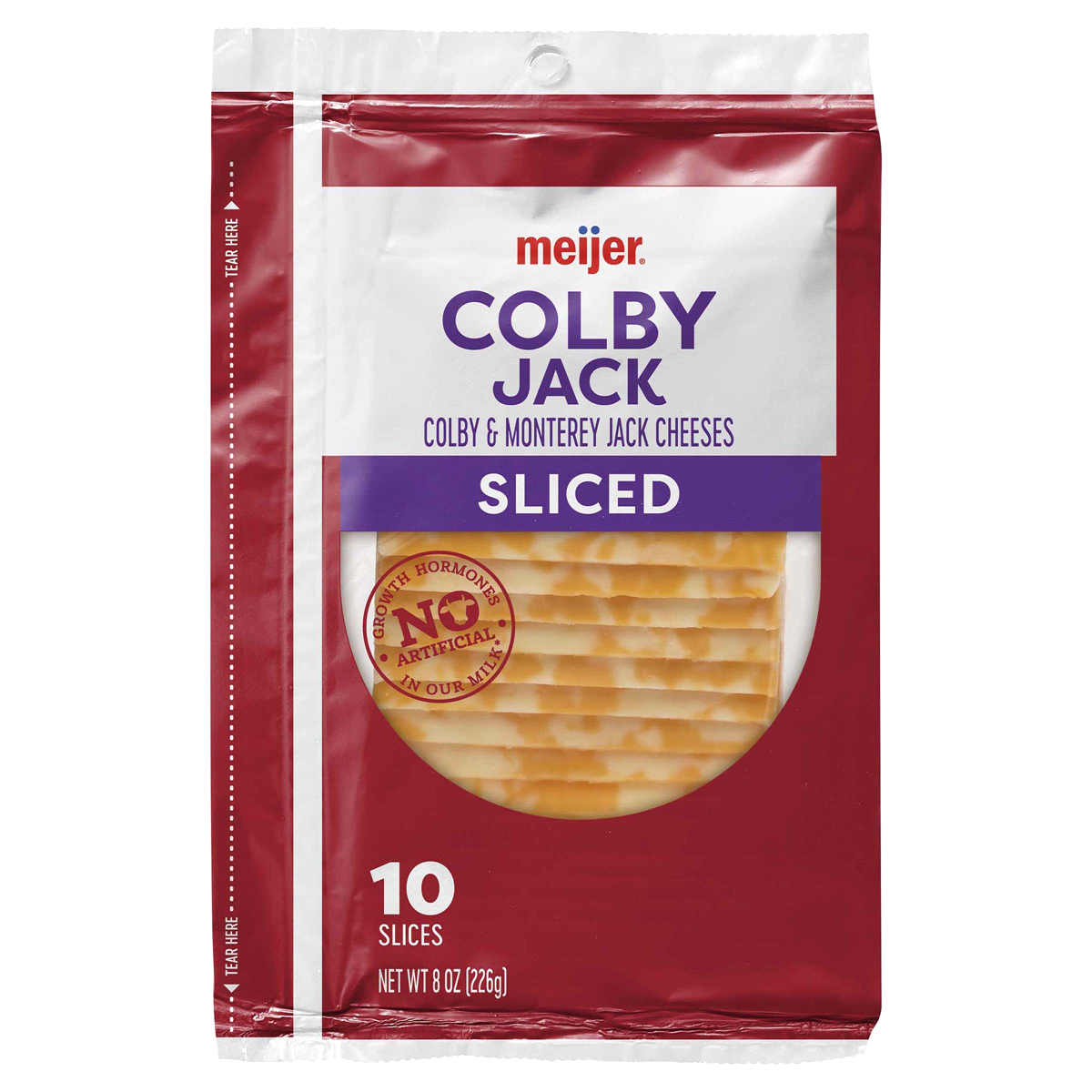 slide 1 of 5, Meijer Sliced Colby Jack Cheese, 8 oz