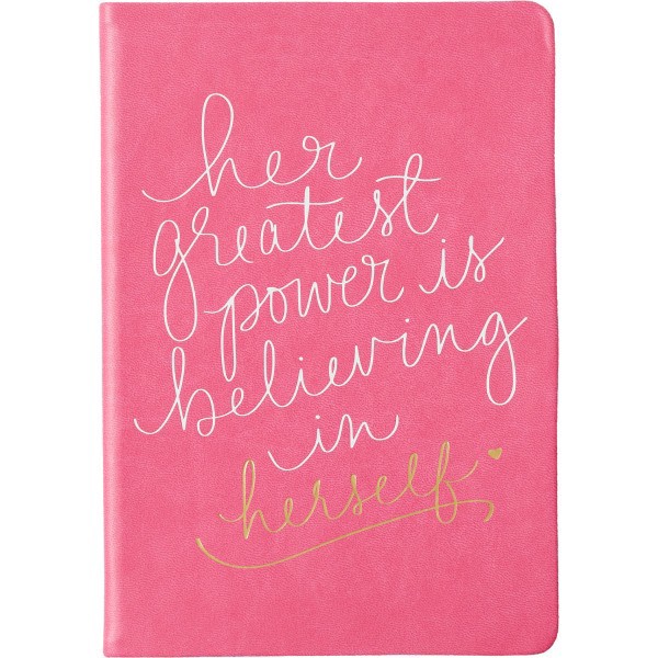 slide 1 of 1, Eccolo Her Greatest Flexi Journal, 6"" X 8"", 256 Pages, Hot Pink/White, 1 ct